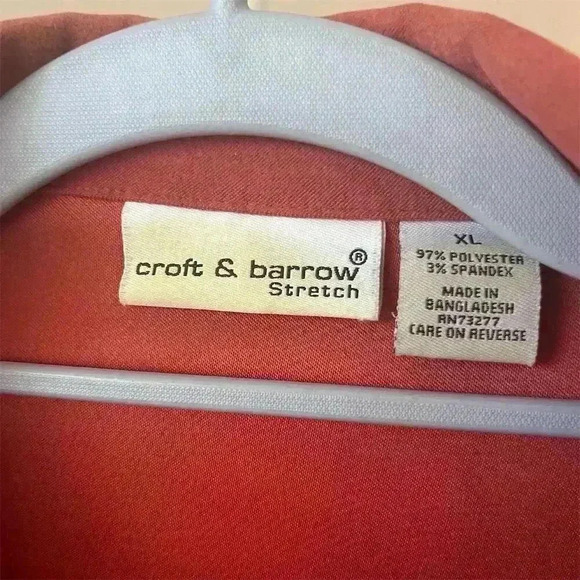 Croft & Barrow Women's XL Red Faux Suede Jacket Boxy Fit Zip Closure - Picture 5 of 7